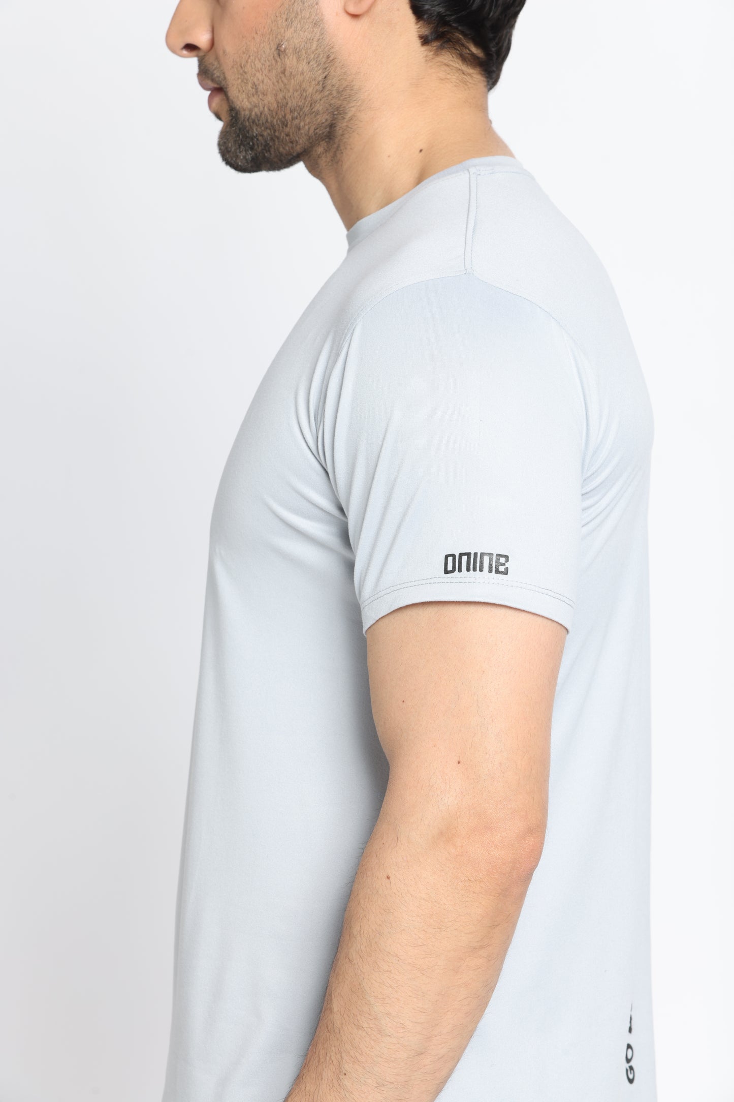 Grey Round Neck T-Shirt | Premium Poly Viscose T-Shirt