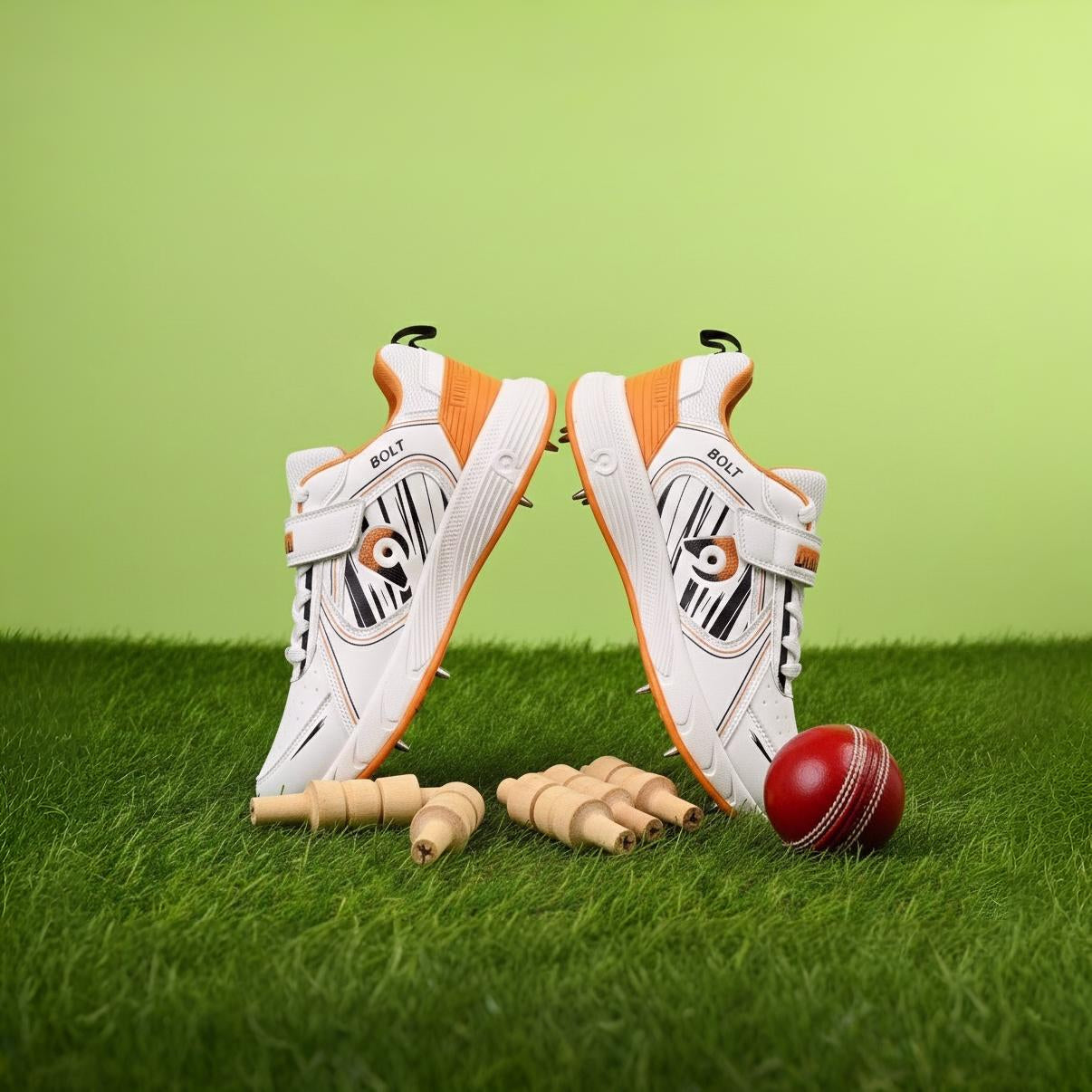 BOLT 1 White and orange sports shoe 07